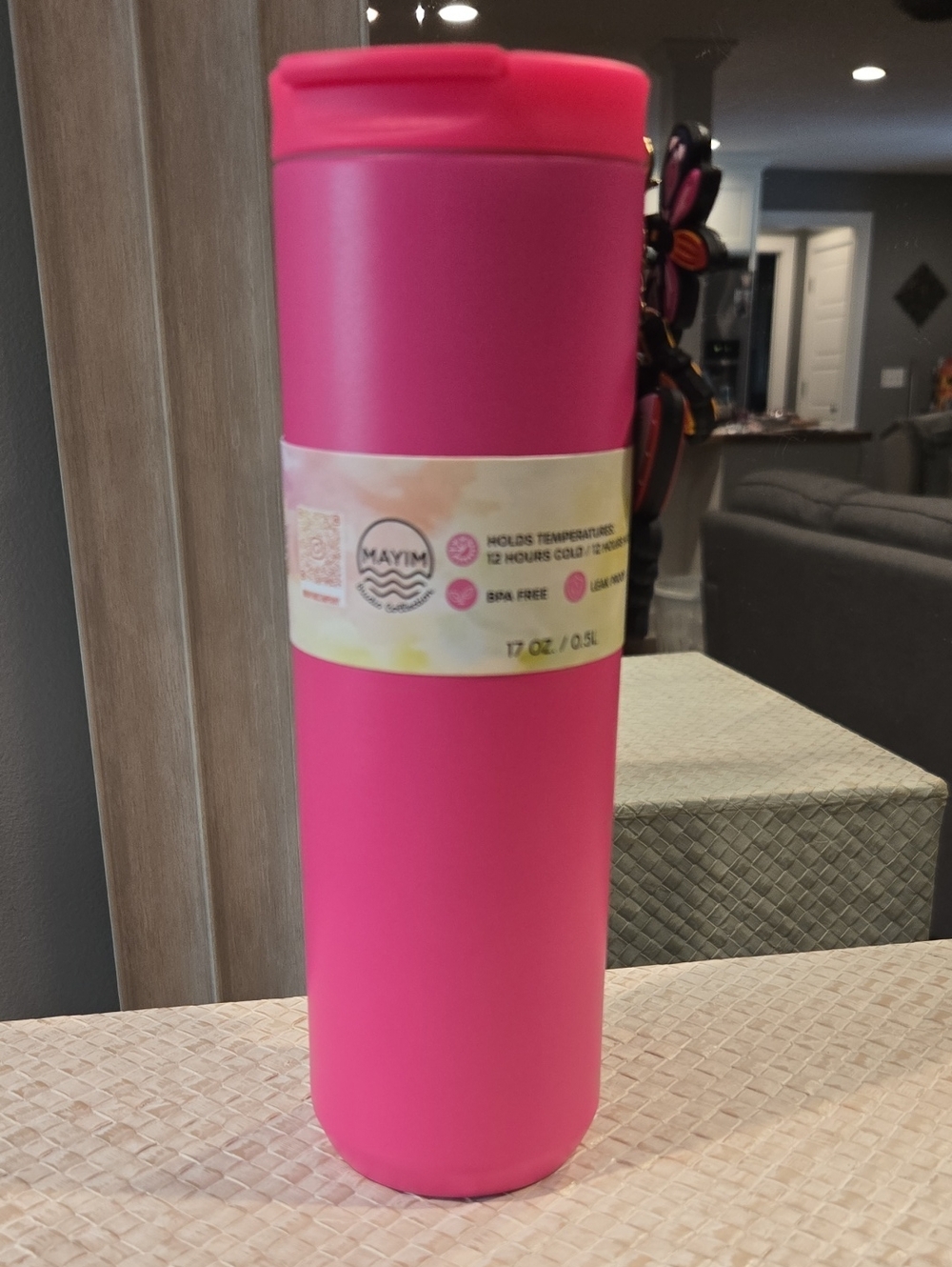 Mayim Hot Pink 17oz Insulated Tumbler